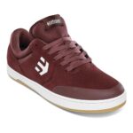 ETNIES MARANA SHOES MAROON WHITE - Image 2