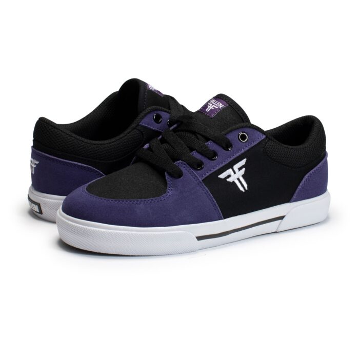 FALLEN PATRIOT YOUTH  SHOES BLACK PURPLE WHITE - Image 2