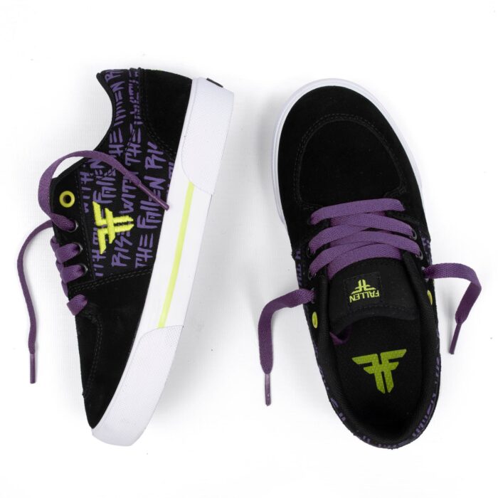 FALLEN PATRIOT YOUTH SHOES RWTF BLACK PLUM GREEN - Image 4