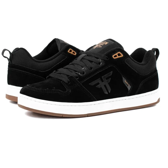 FALLEN REVOLVER SHOES BLACK WHITE GUM - Image 3