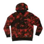 FALLEN TWIST BATIK HOODIE RED BLACK