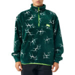 HUF QUAKE SHERPA QUARTER ZIP FLEECE FOREST GREEN - Image 3