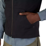 FOX SOURCE SHERPA VEST JACKET BLACK - Image 5
