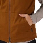 FOX SOURCE SHERPA VEST JACKET NUTMEG BROWN - Image 6