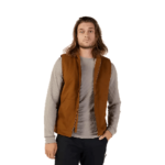 FOX SOURCE SHERPA VEST JACKET NUTMEG BROWN - Image 2