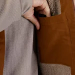 FOX SOURCE SHERPA VEST JACKET NUTMEG BROWN - Image 7