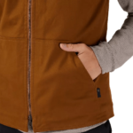 FOX SOURCE SHERPA VEST JACKET NUTMEG BROWN - Image 9