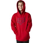FOX YOUTH LEGACY HOODIE FLAME RED