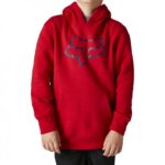 FOX YOUTH LEGACY HOODIE FLAME RED - Image 3