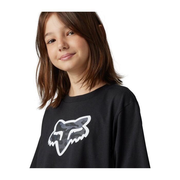 FOX YOUTH VZNS CAMO T-SHIRT BLACK - Image 3