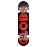 GLOBE GO FUBAR COMPLETE SKATEBOARD BLACK RED 7.75