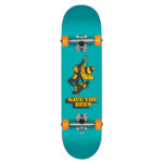 GLOBE KIDS SAVE THE BEES MID COMPLETE SKATEBOARD BLUE 7.6