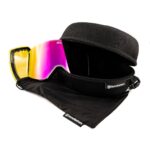 HOREFEATHERS COLT SNOW GOGGLES WHITE MIRROR PINK - Image 3