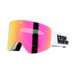 HOREFEATHERS COLT SNOW GOGGLES WHITE MIRROR PINK