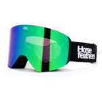 HORSEFEATHERS COLT SNOW GOGGLES BLACK MIRROR GREEN