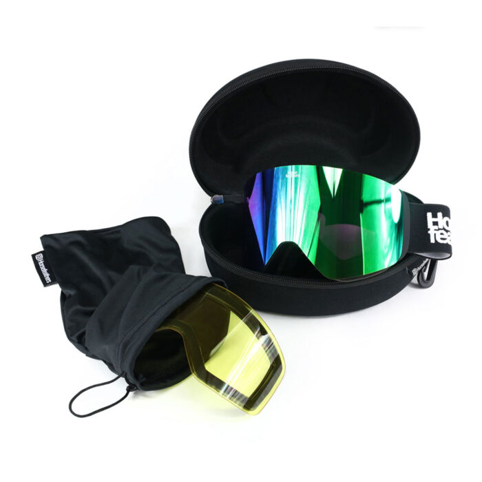 HORSEFEATHERS COLT SNOW GOGGLES BLACK MIRROR GREEN - Image 3