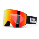HORSEFEATHERS COLT SNOW GOGGLES BLACK MIRROR RED