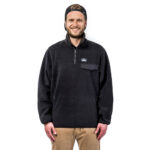 HORSEFEATHERS MADOG FLEECE SWEATSHIRT BLACK - Image 3