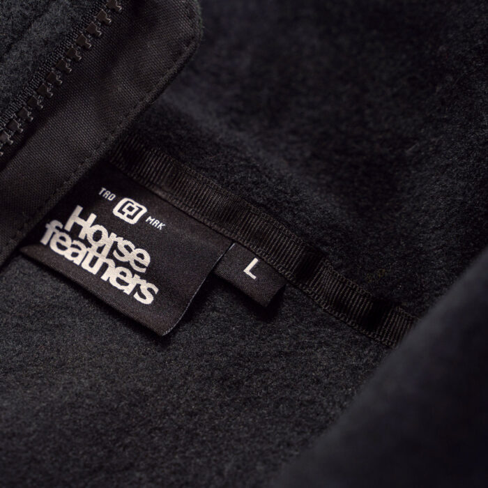HORSEFEATHERS MADOG FLEECE SWEATSHIRT BLACK - Image 4