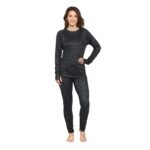 HORSEFEATHERS MIRRA WOMEN THERMAL PANT BLACK CHEETAH - Image 4