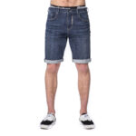 HORSEFEATHERS PIKE JEAN SHORT DARK BLUE