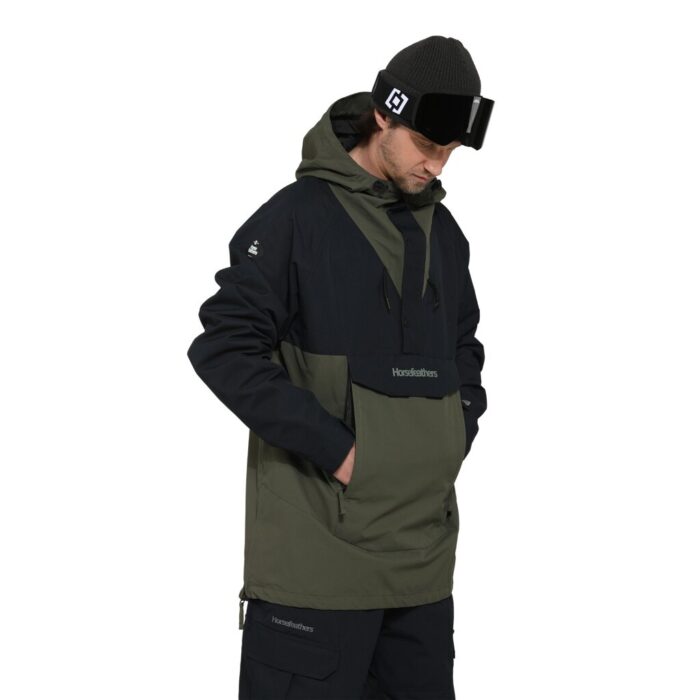 HORSEFEATHERS SPENCER SNOW JACKET BLACK GRAPE LEAF - Image 3