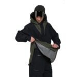 HORSEFEATHERS SPENCER SNOW JACKET BLACK GRAPE LEAF - Image 5