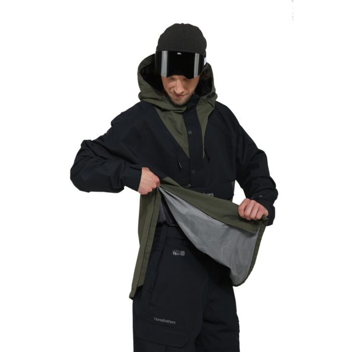 HORSEFEATHERS SPENCER SNOW JACKET BLACK GRAPE LEAF - Image 5