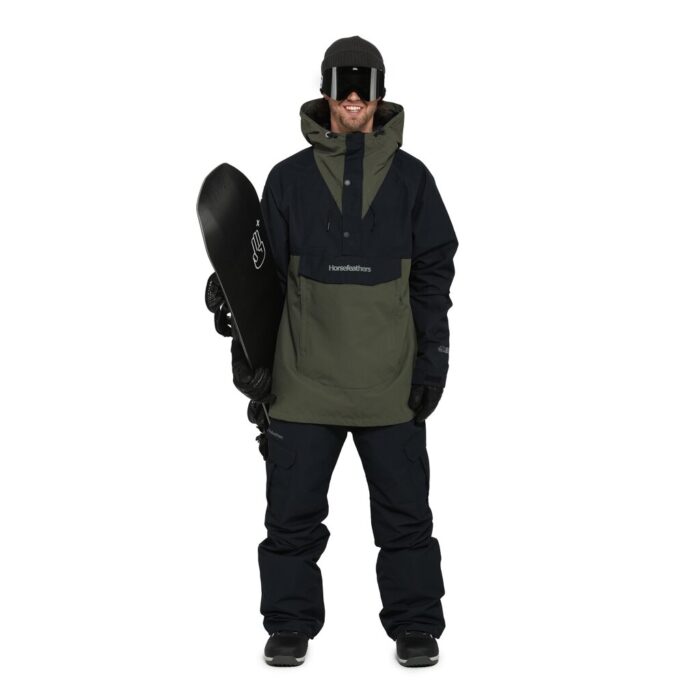 HORSEFEATHERS SPENCER SNOW JACKET BLACK GRAPE LEAF - Image 6