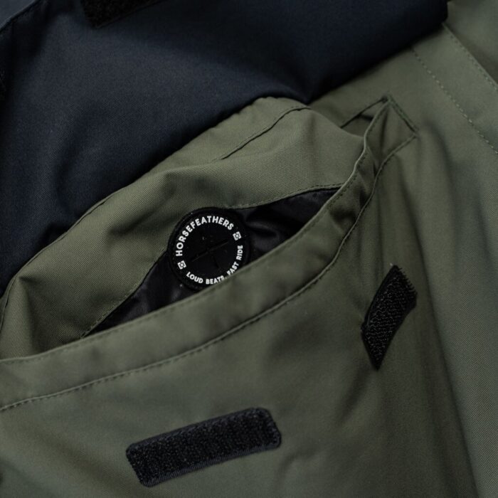 HORSEFEATHERS SPENCER SNOW JACKET BLACK GRAPE LEAF - Image 11