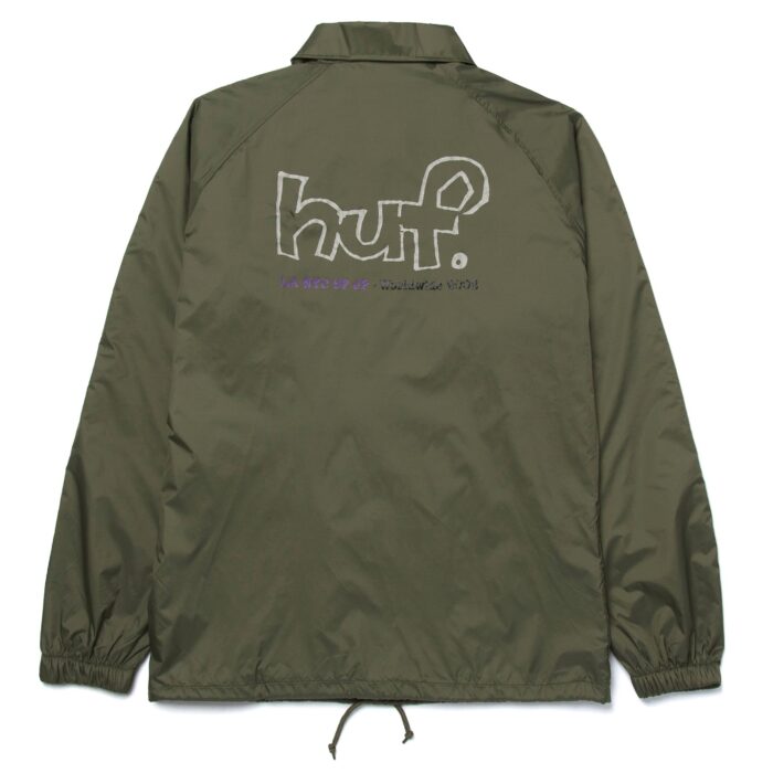 HUF DROP OUT COACHES JACKET FOREST GREEN - Image 2