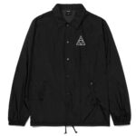 HUF ESSENTIALS TRIPLE TRIANGLE COACHES JACKET BLACK