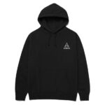 HUF ESSENTIALS TRIPLE TRIANGLE HOODIE BLACK