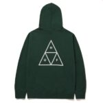 HUF ESSENTIALS TRIPLE TRIANGLE HOODIE FOREST GREEN - Image 2