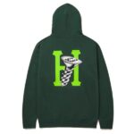 HUF HARDWARE HOODIE FOREST GREEN - Image 2
