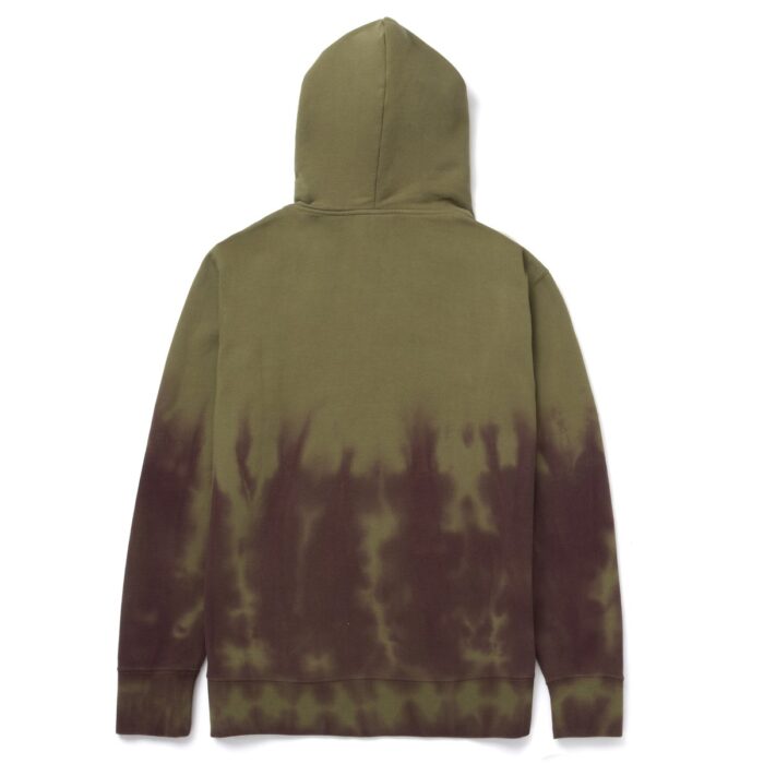 HUF HARTFORD TIEDYE HOODIE OLIVE - Image 2