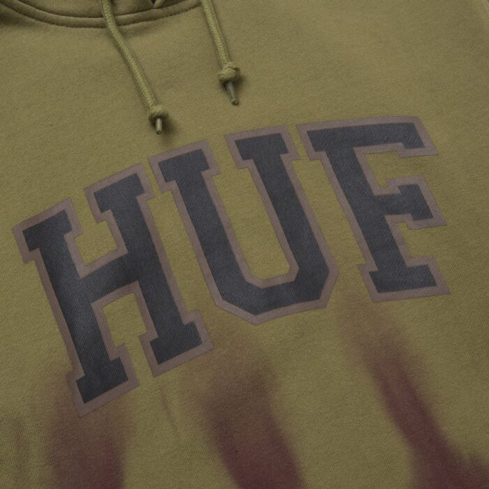 HUF HARTFORD TIEDYE HOODIE OLIVE - Image 3