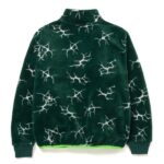 HUF QUAKE SHERPA QUARTER ZIP FLEECE FOREST GREEN - Image 2