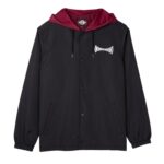 INDEPENDENT SPAN HOODED WINDBREAKER BLACK