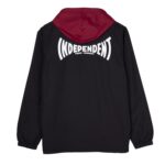 INDEPENDENT SPAN HOODED WINDBREAKER BLACK - Image 2