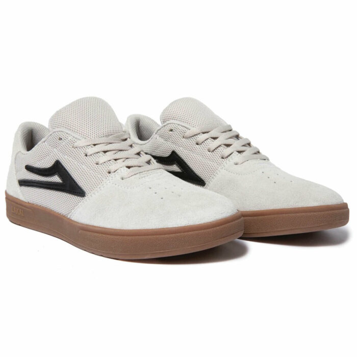 LAKAI BRIGHTON SHOES WHITE GUM SUEDE - Image 2