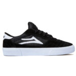 LAKAI CAMBRIDGE SHOES BLACK WHITE SUEDE