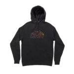 LAKAI NEON HOODIE BLACK
