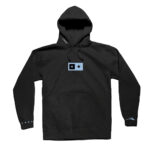 LAKAI X FOURSTAR BAR LOGO HOODIE BLACK
