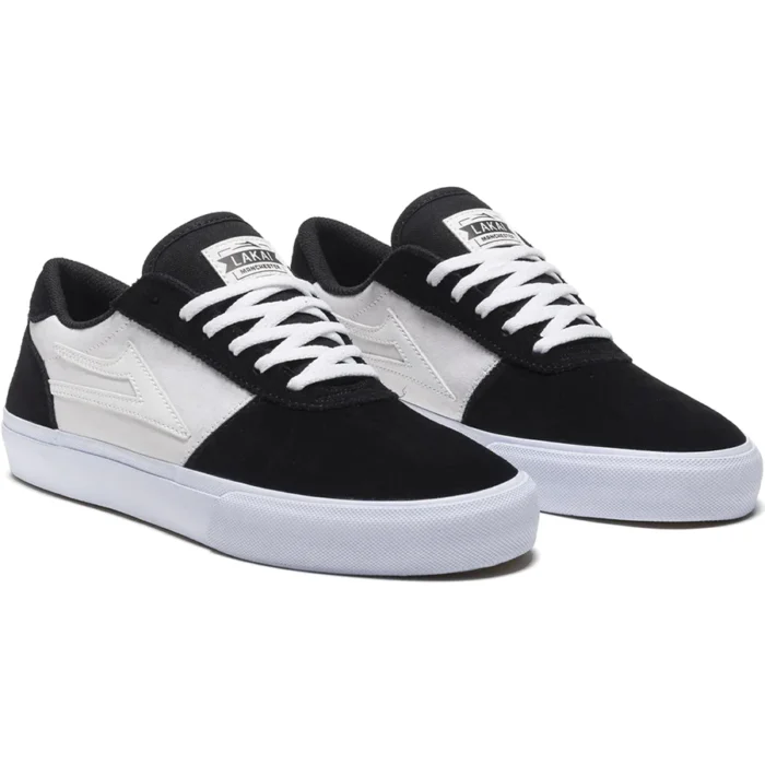 LAKAI MANCHESTER SHOES BLACK RED UV SUEDE - Image 3