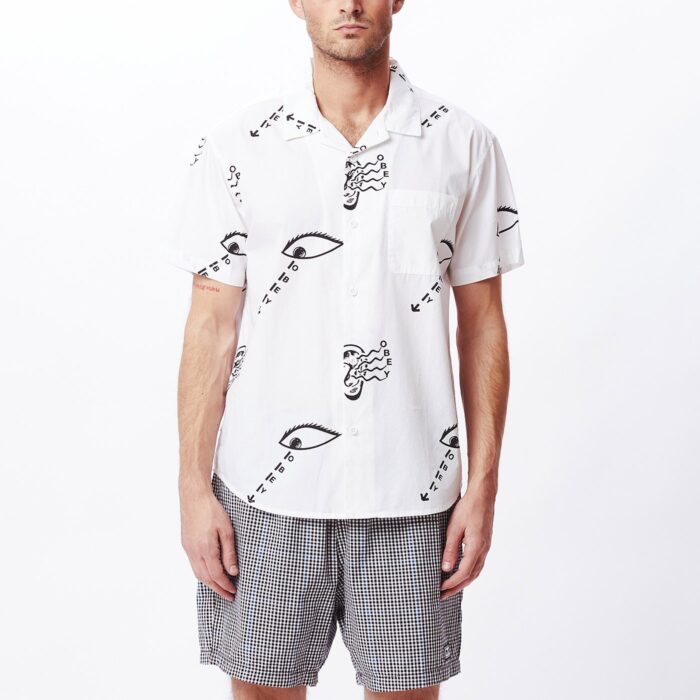 OBEY EYES AND EARS SHIRT WHITE MULTI - Image 2