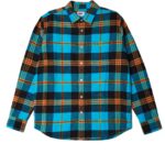OBEY ORCHARD WOVEN SHIRT AQUA MULTI