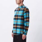 OBEY ORCHARD WOVEN SHIRT AQUA MULTI - Image 4