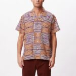 OBEY TOWNS SHIRT PINK CLAY MULTI - Image 3