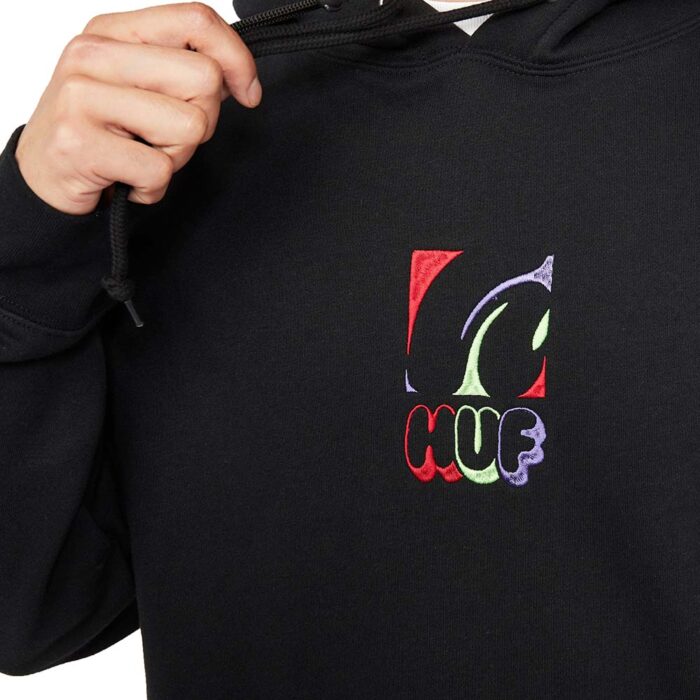 HUF H-DOG HOODIE BLACK - Image 4